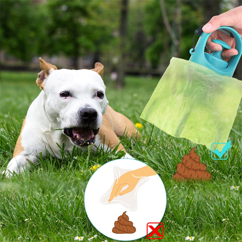 All-in-One Pet Waste Collector - Lightweight Design with Bag Storage