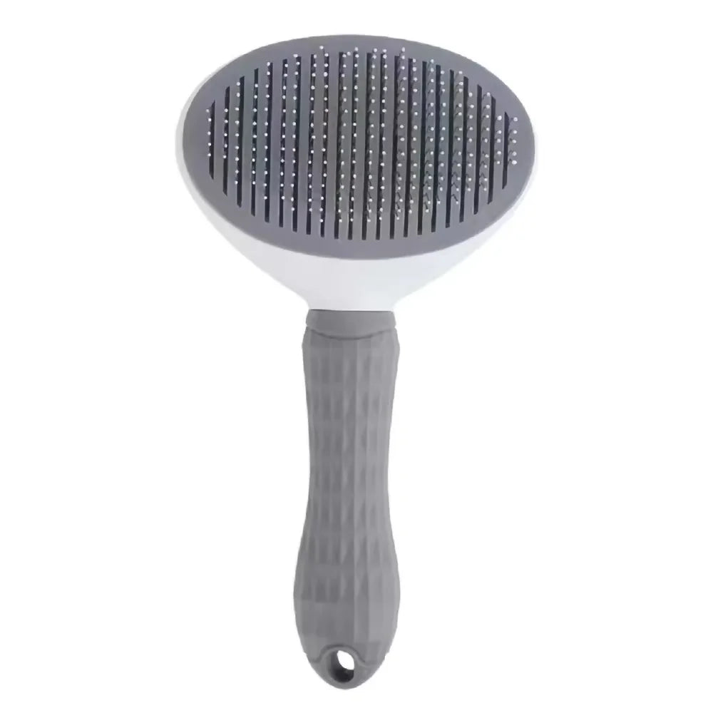 Ultimate Pet DeTangler: Professional Grooming Brush with Self-Cleaning Base