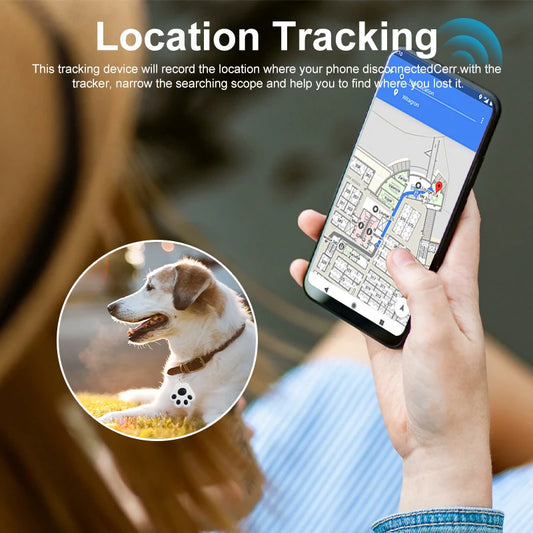 Smart Pet Safety Tag - GPS & Bluetooth Mini Tracker for Peace of Mind