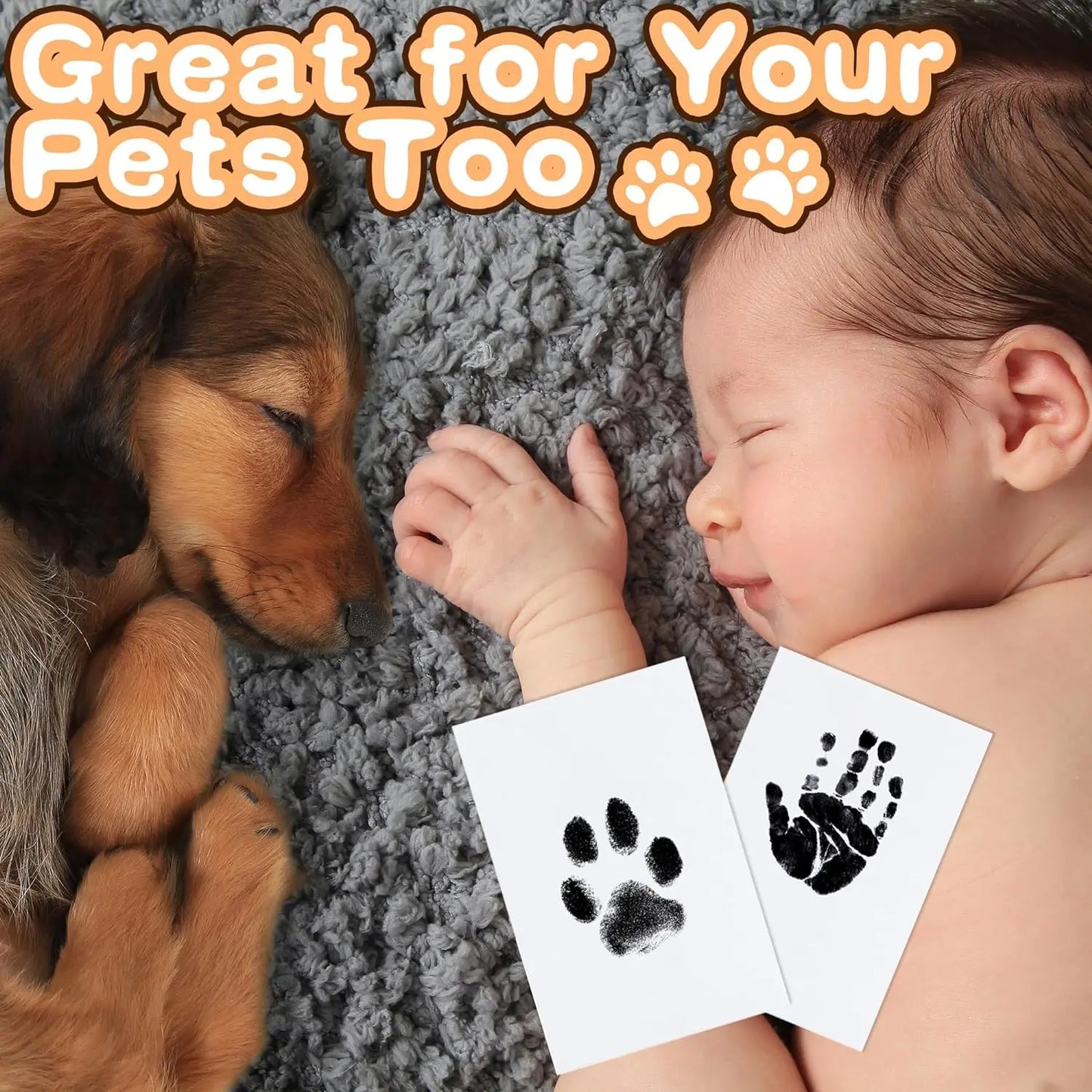 Cherish Their Paw Forever: Pet Print Memory Kit - Clean & Inkless