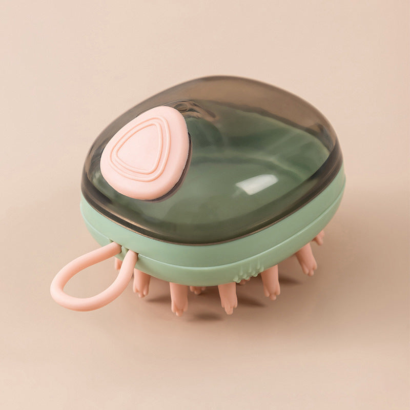 Luxury Pet Bath Brush - Built-in Shampoo Dispenser & Massager